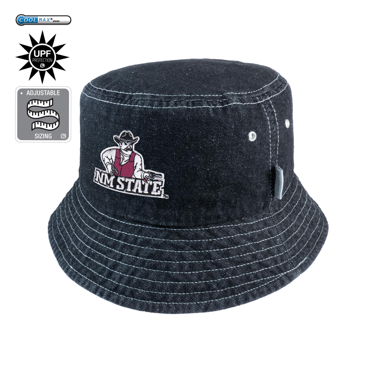 LogoFit Pistol Pete Denim Bucket Hat