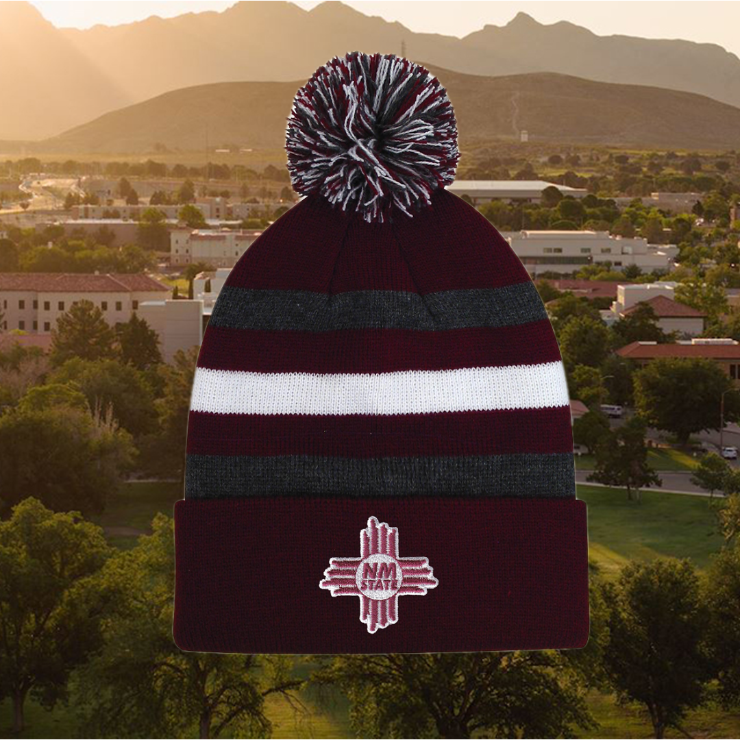 NM State Fleece Beanies