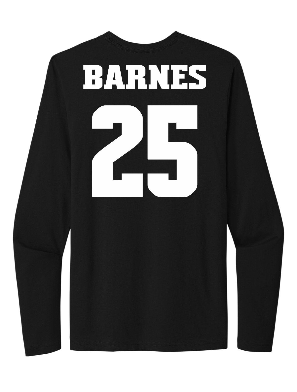 Bradyn Alexander Barnes #25 Baseball Stitched Long Sleeve Tee