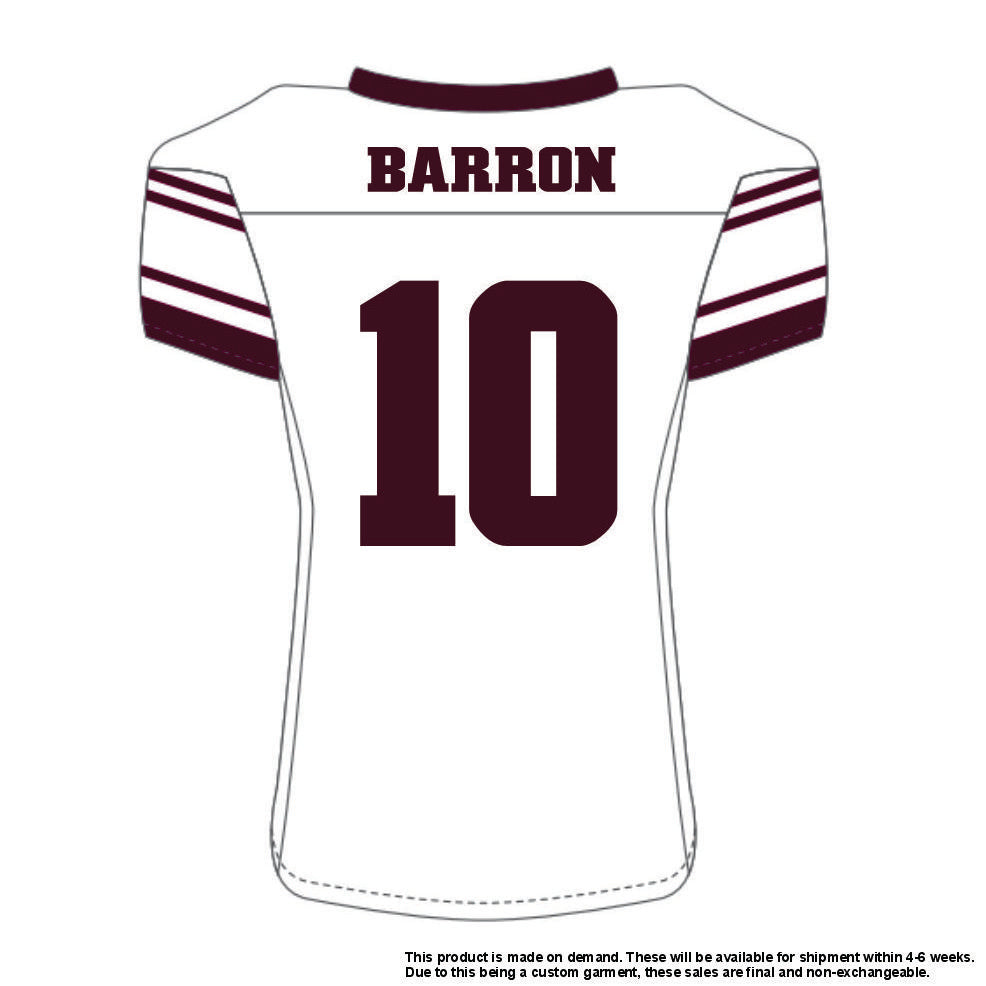 Chance Barron #10 White Replica Jersey