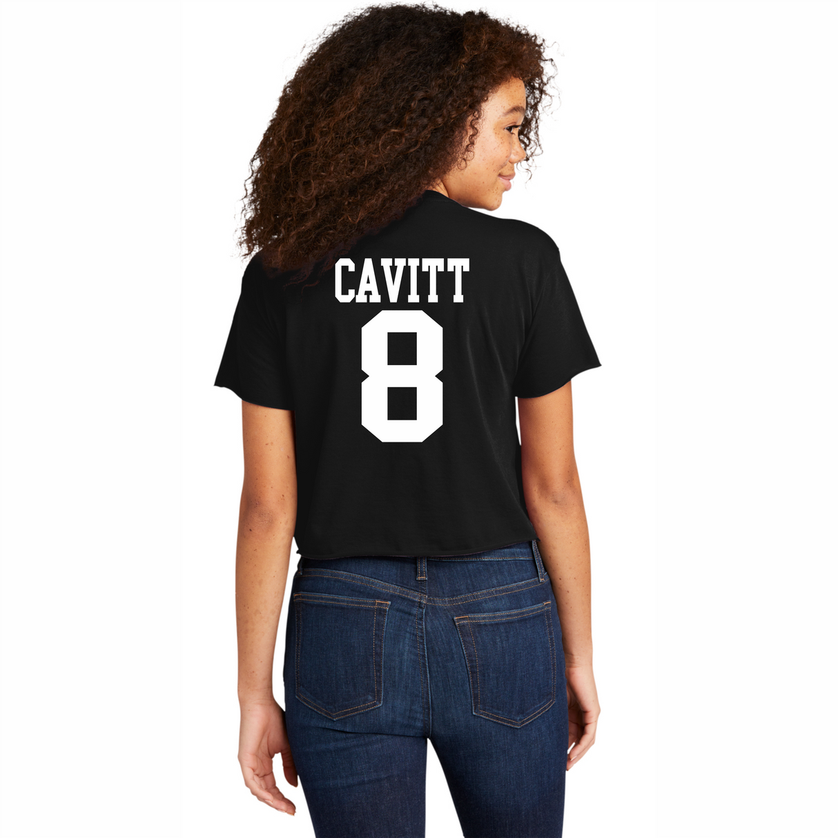 Marlee Cavitt #8 NIL Retro Crop Tee