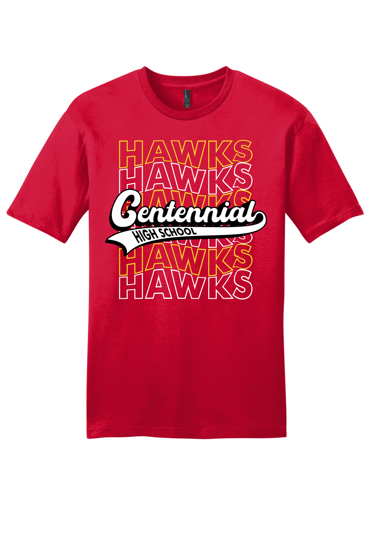 RED CHS HAWKS TEE