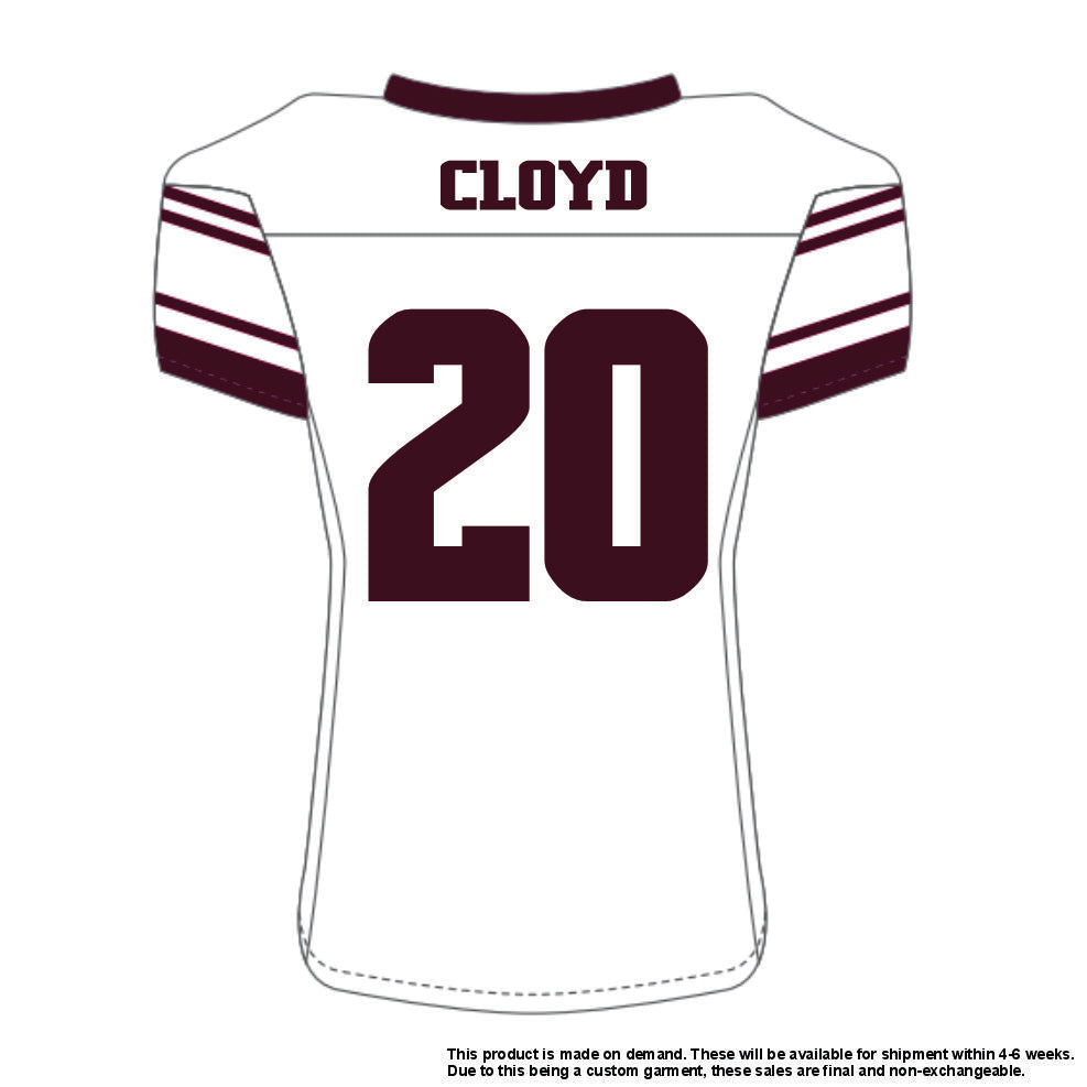DJ Cloyd #20 White Replica Jersey