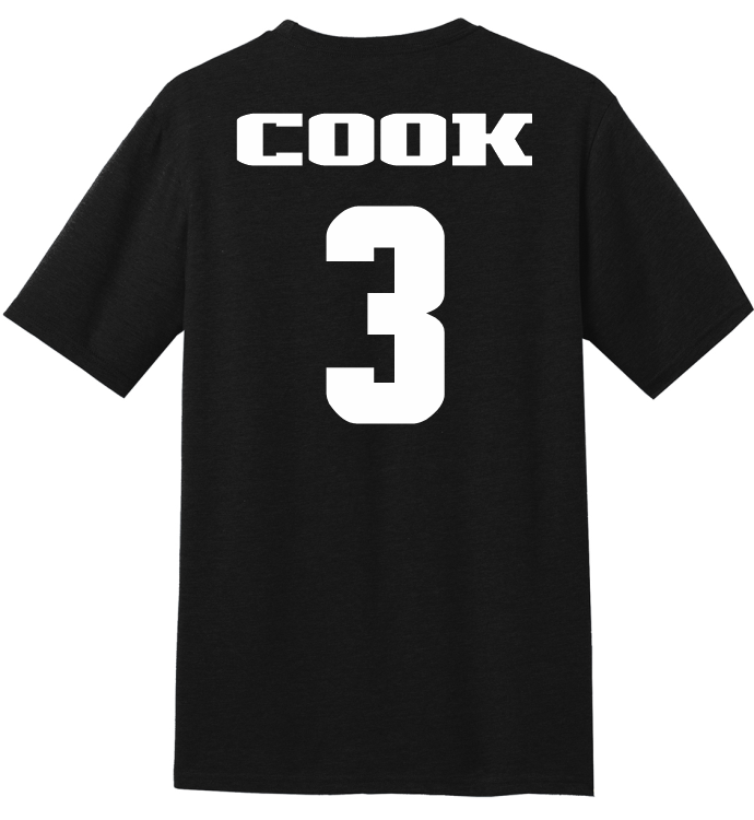 Christian Cook #3 Men's Basketball NM State Tee