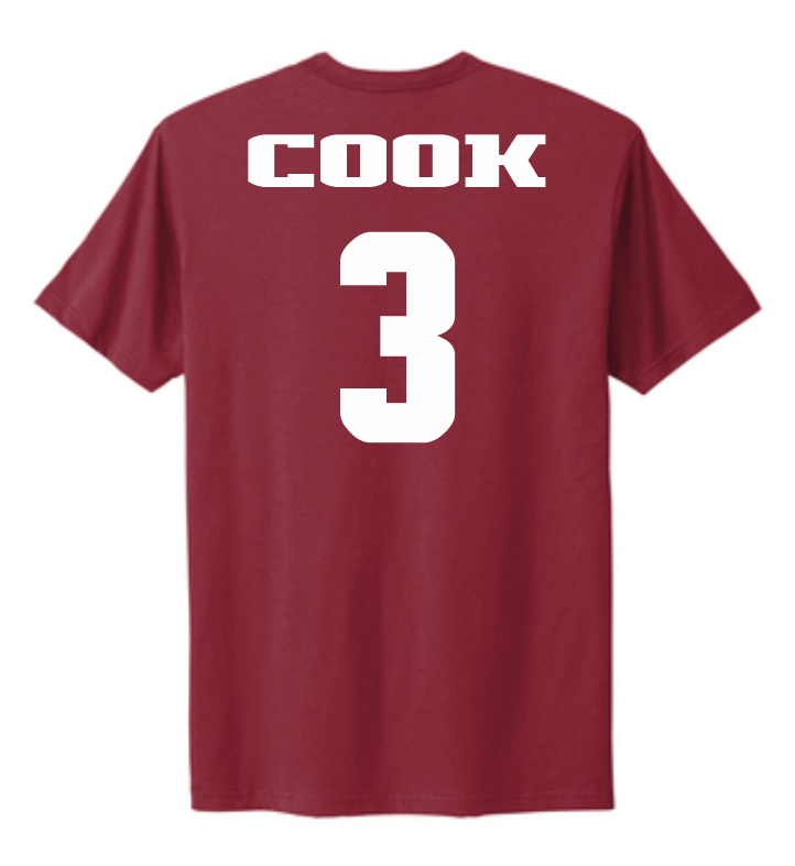 Christian Cook #3 Men's Basketball NM State Tee