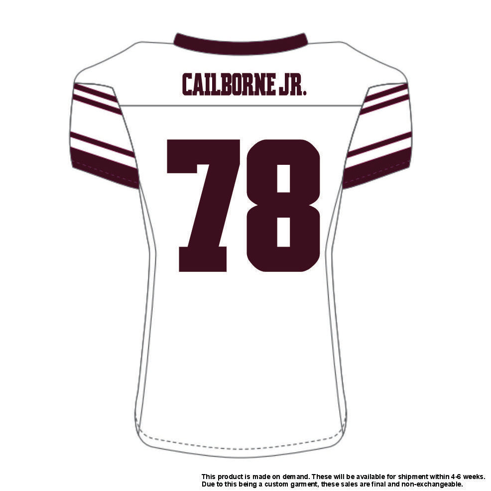 Cedric Claiborne Jr. #78 White Replica Jersey