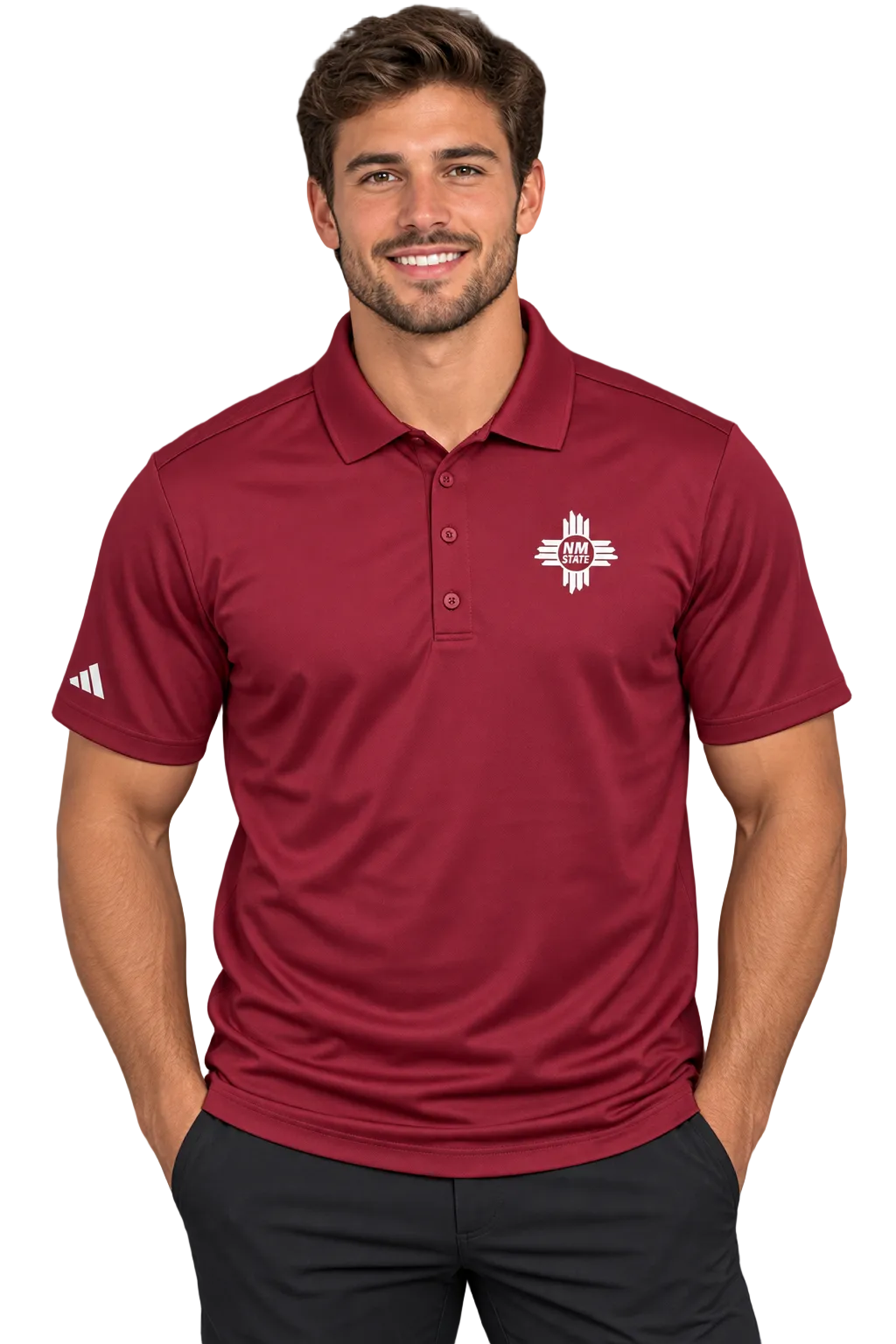 Adidas NM State Zia Silicon Patch Pique Polo