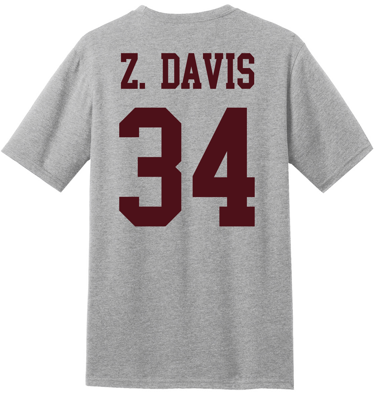 Zaiden Davis #34 Football Tee