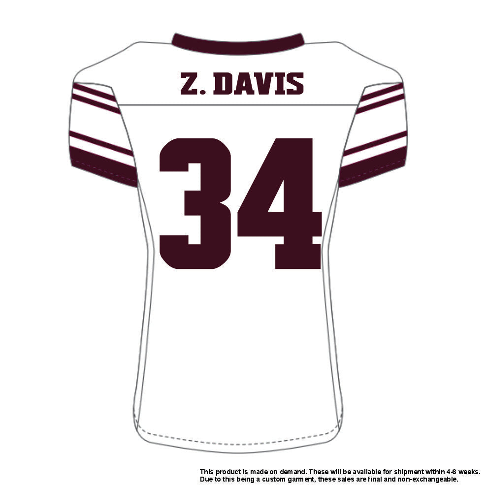 Zaiden Davis #34 White Replica Jersey