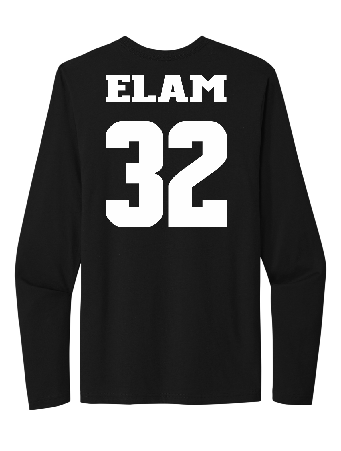 Devin Elam #32 Softball Stitched Long Sleeve Tee
