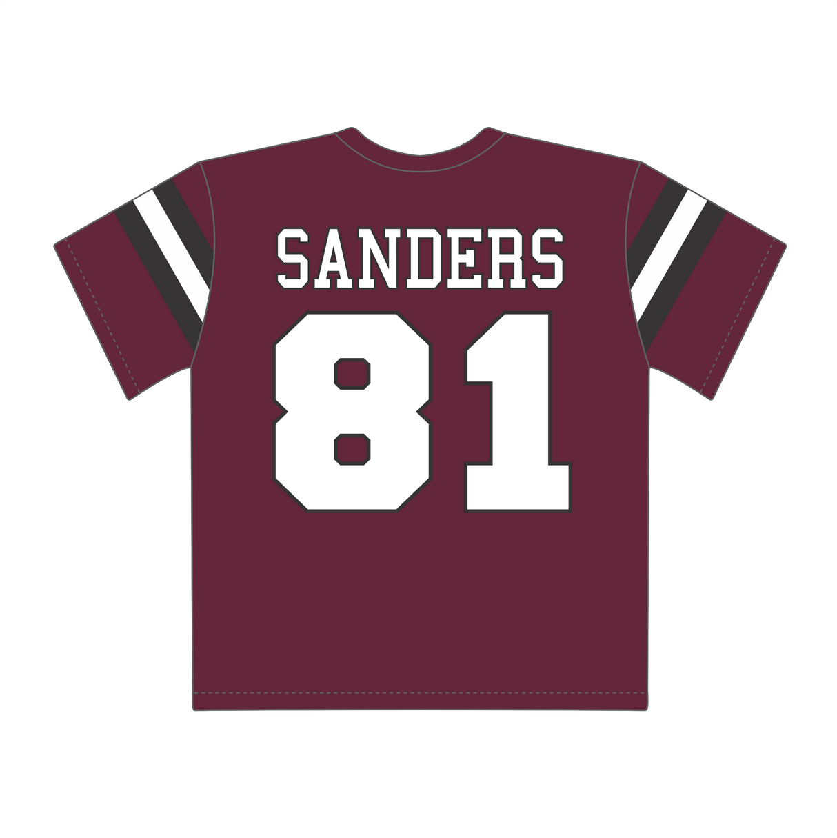 JaDarius Sanders #81 Crimson Fan Jersey