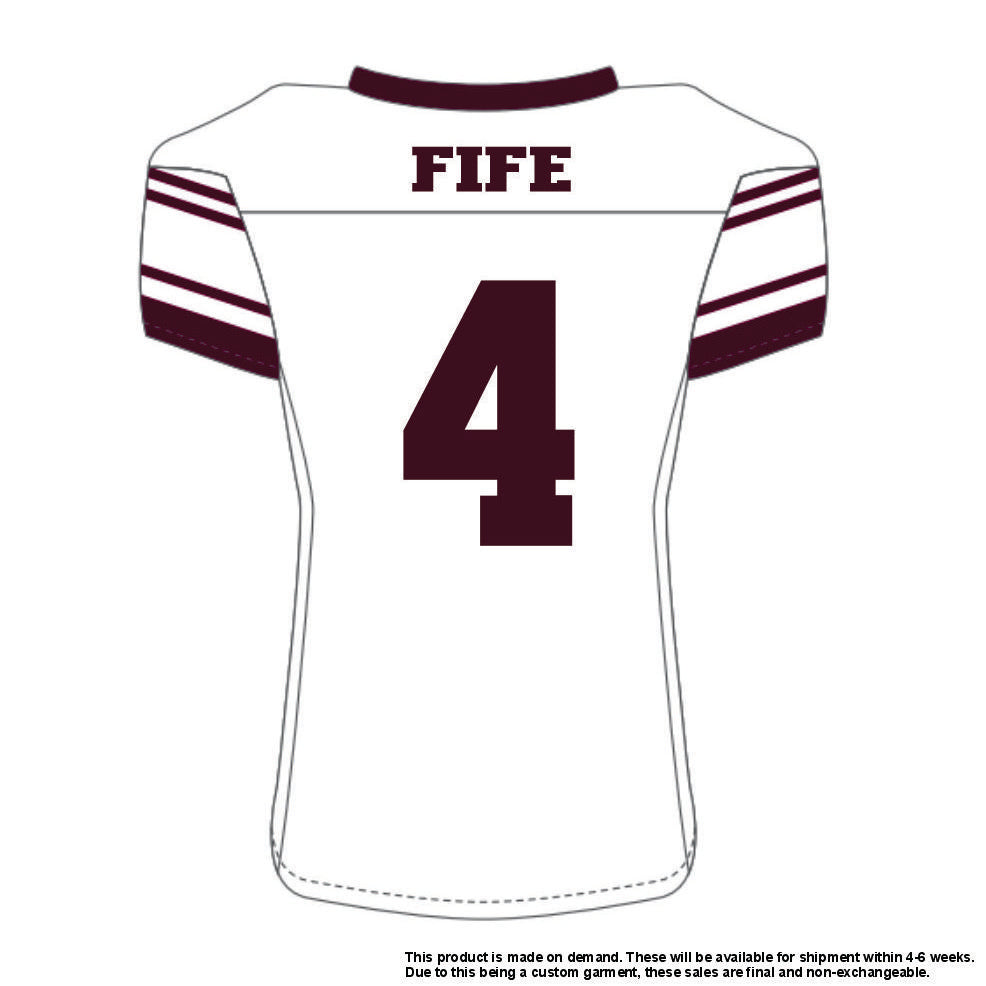 Logan Fife #4 White Replica Jersey