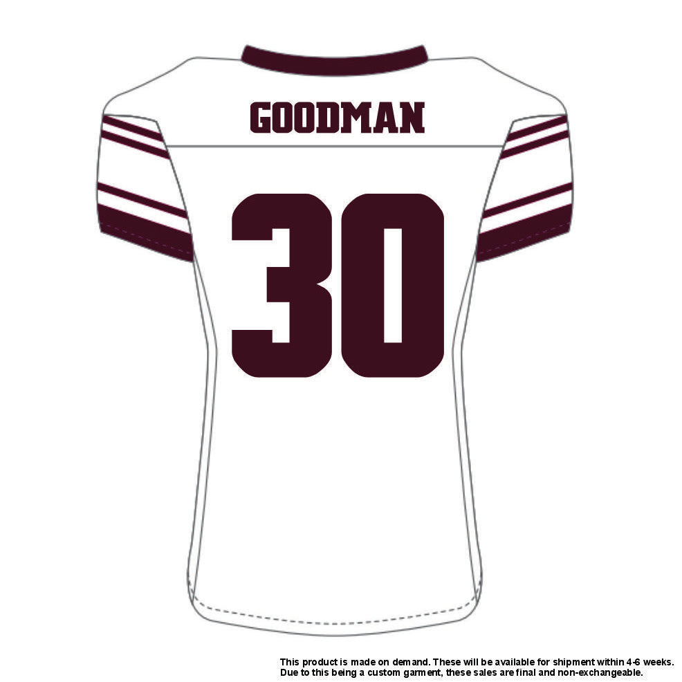 Dailan Goodman #30 White Replica Jersey