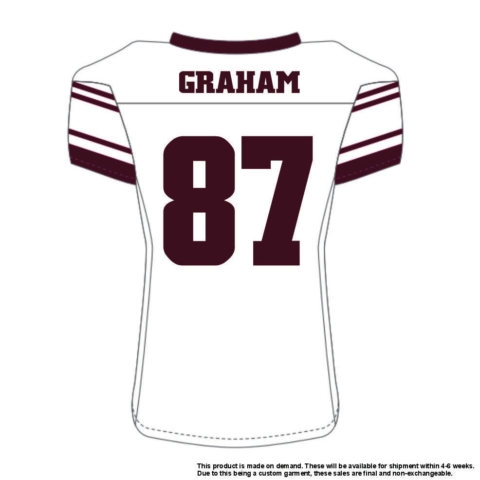 Mason Graham #87 White Replica Jersey