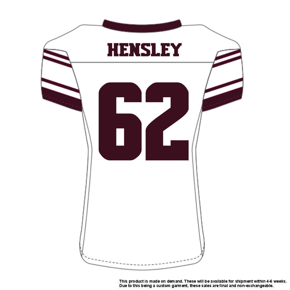 Ezra Hensley #62 White Replica Jersey