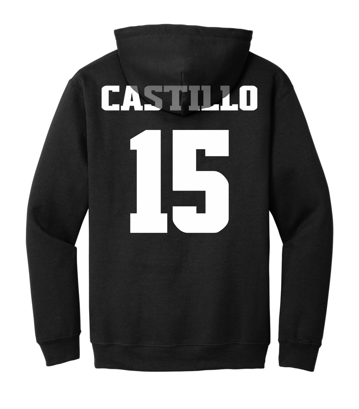 Peyton Castillo #15 Volleyball Stitched Hoodie
