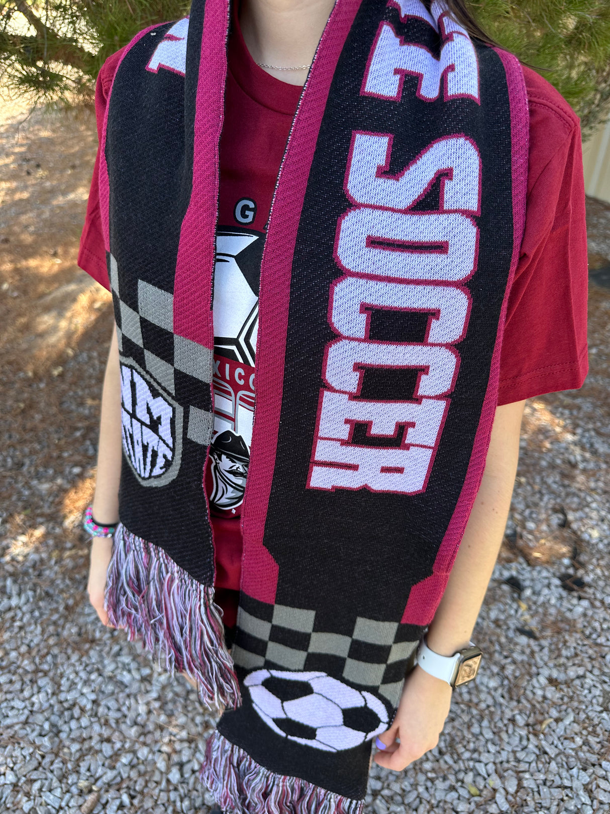 NM State Flat Knit Scarf