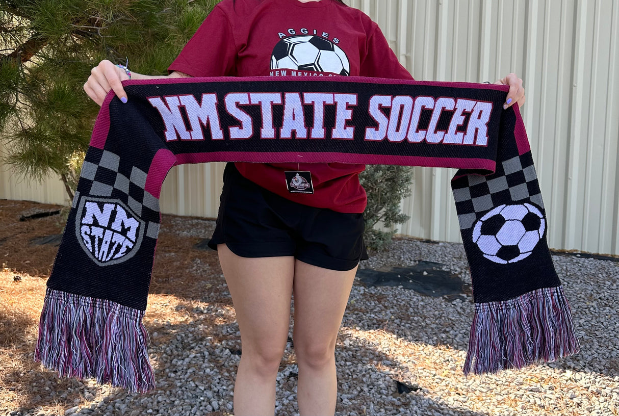 NM State Flat Knit Scarf