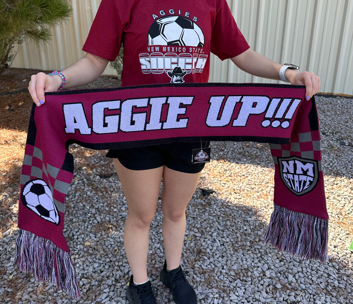 NM State Flat Knit Scarf