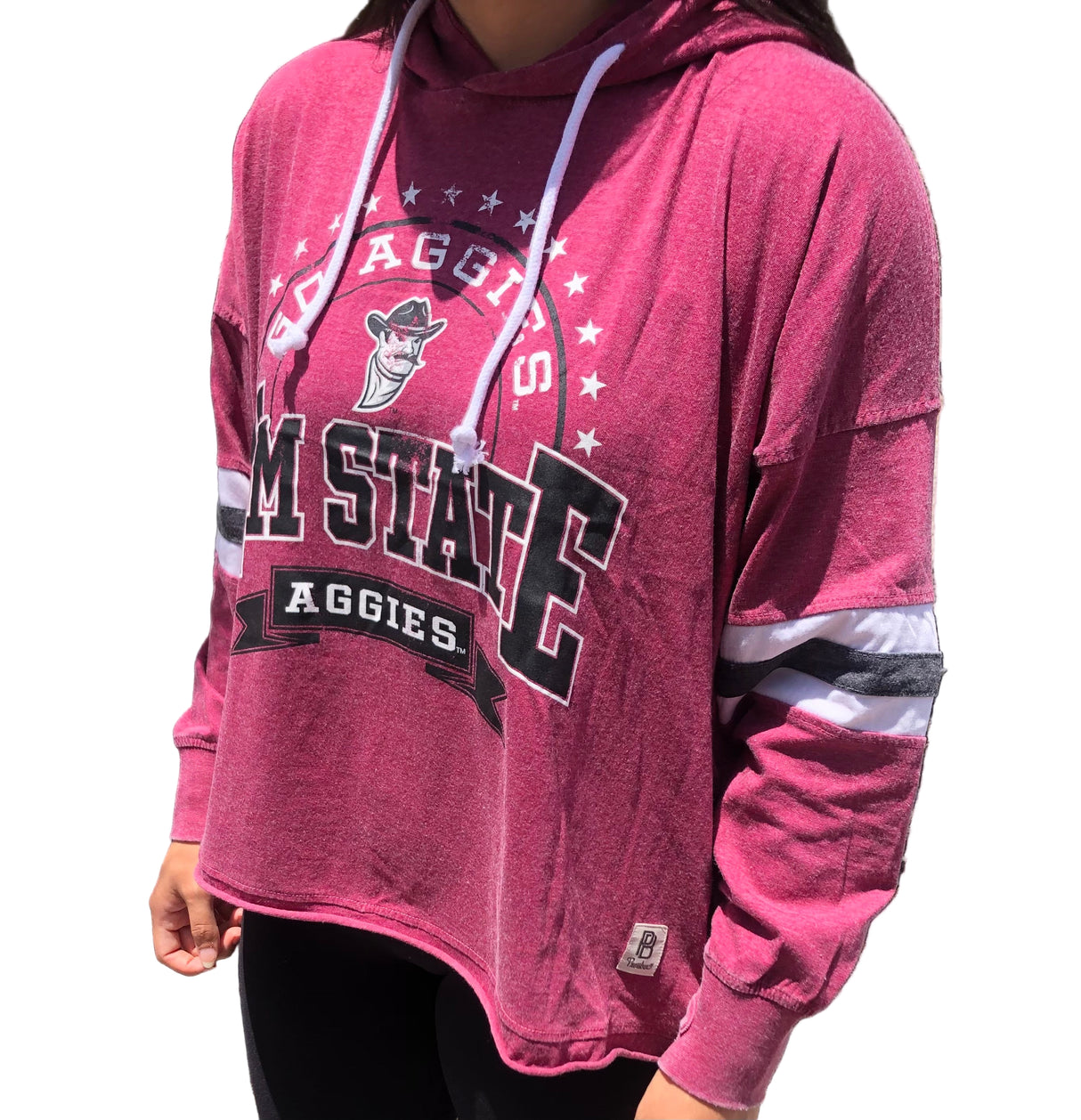 Moonstone Hooded Oversized Jersey Top