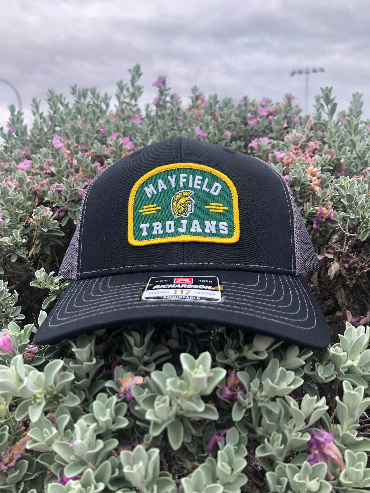 MHS Trojans Patch Trucker Hat
