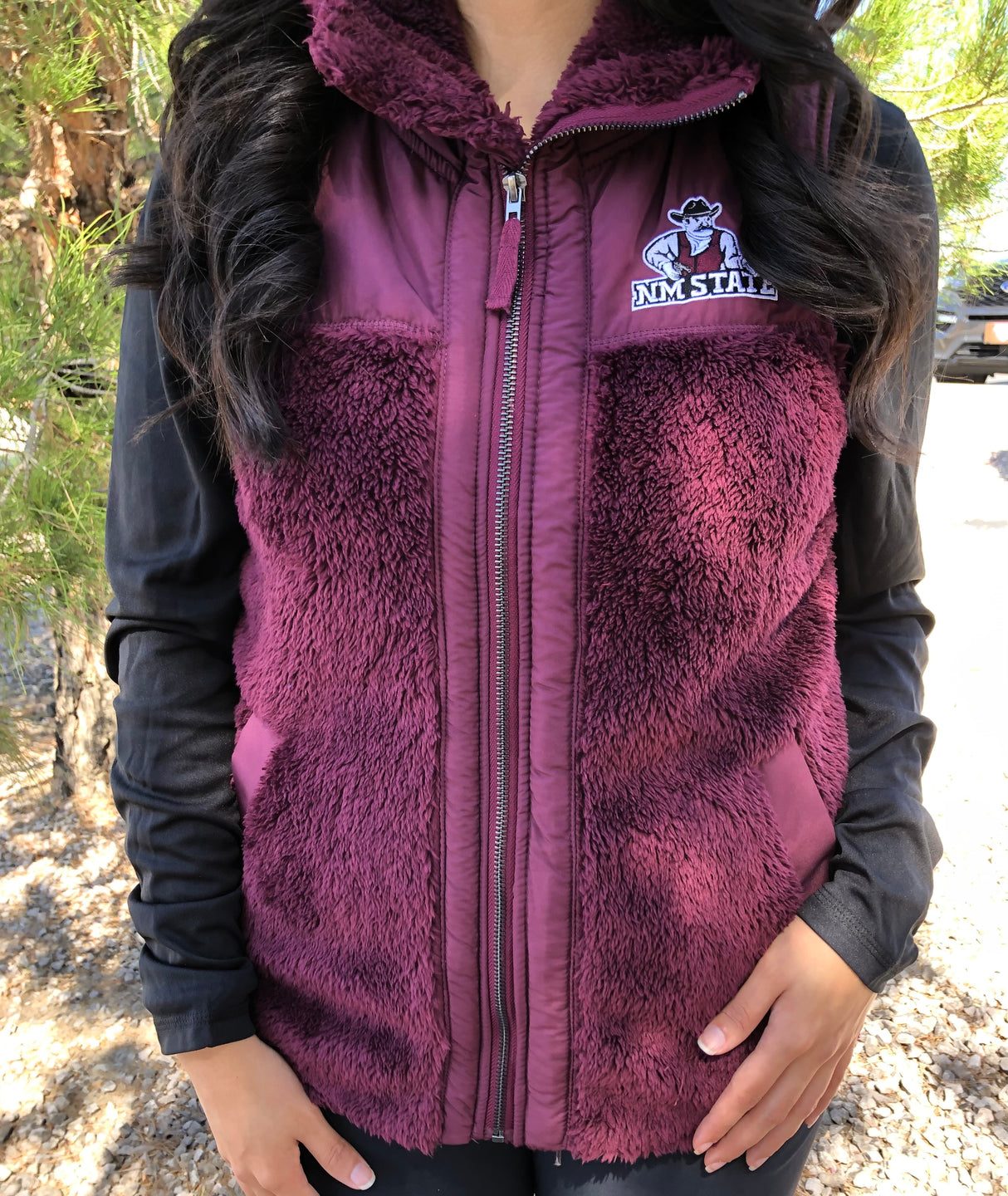 Woman's Full Zip Sherpa Vest
