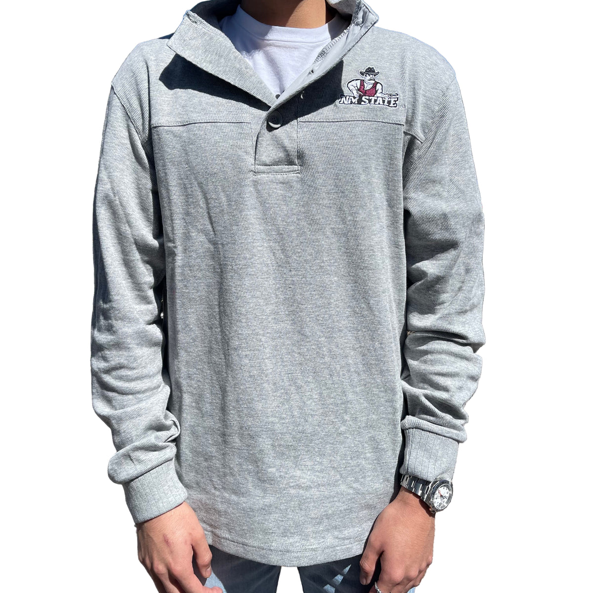 NMSU MENS 3 BUTTON SWEATER Sports Accessories Inc