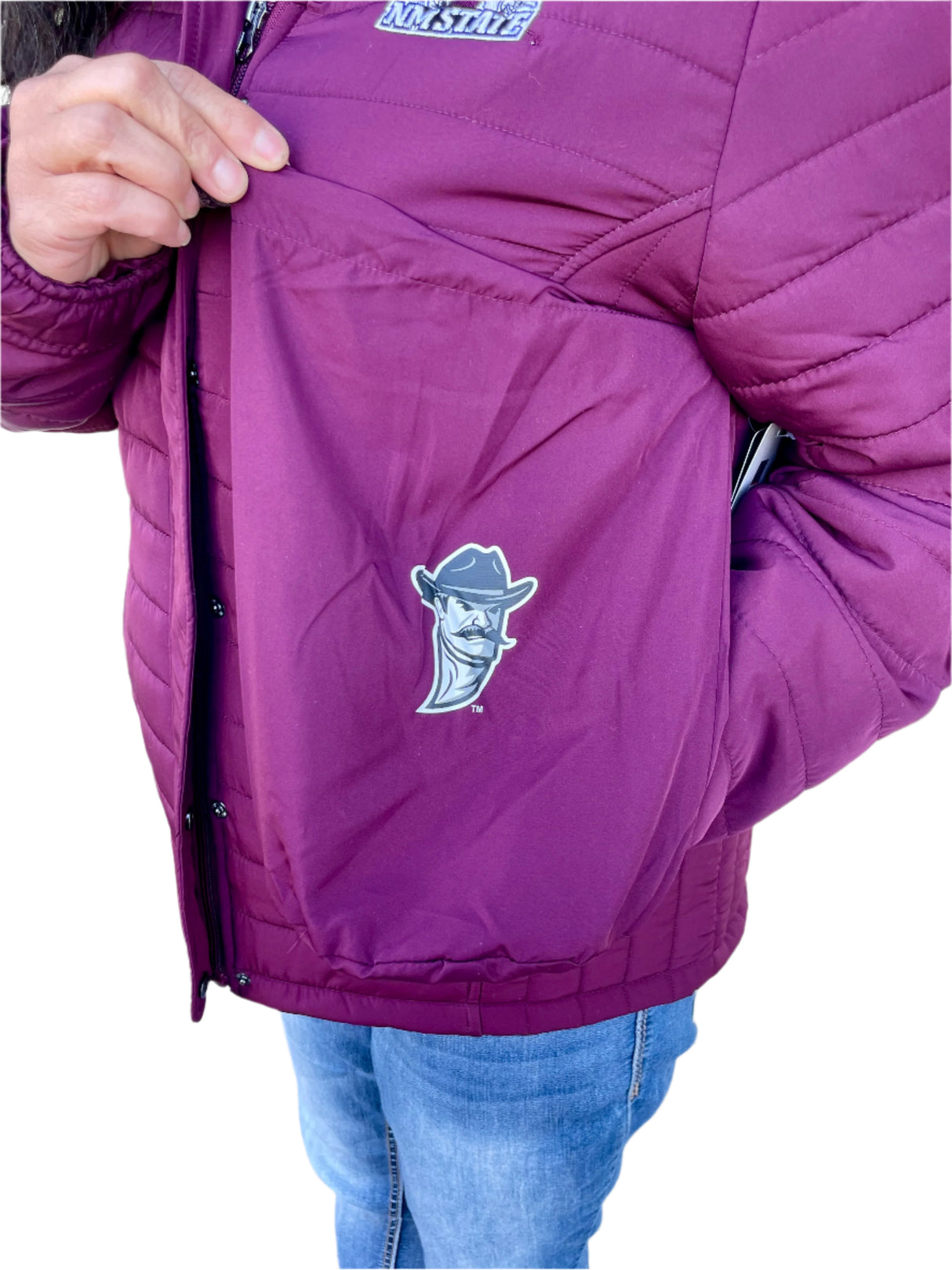 NM State Packable Hooded Puffer Jacket