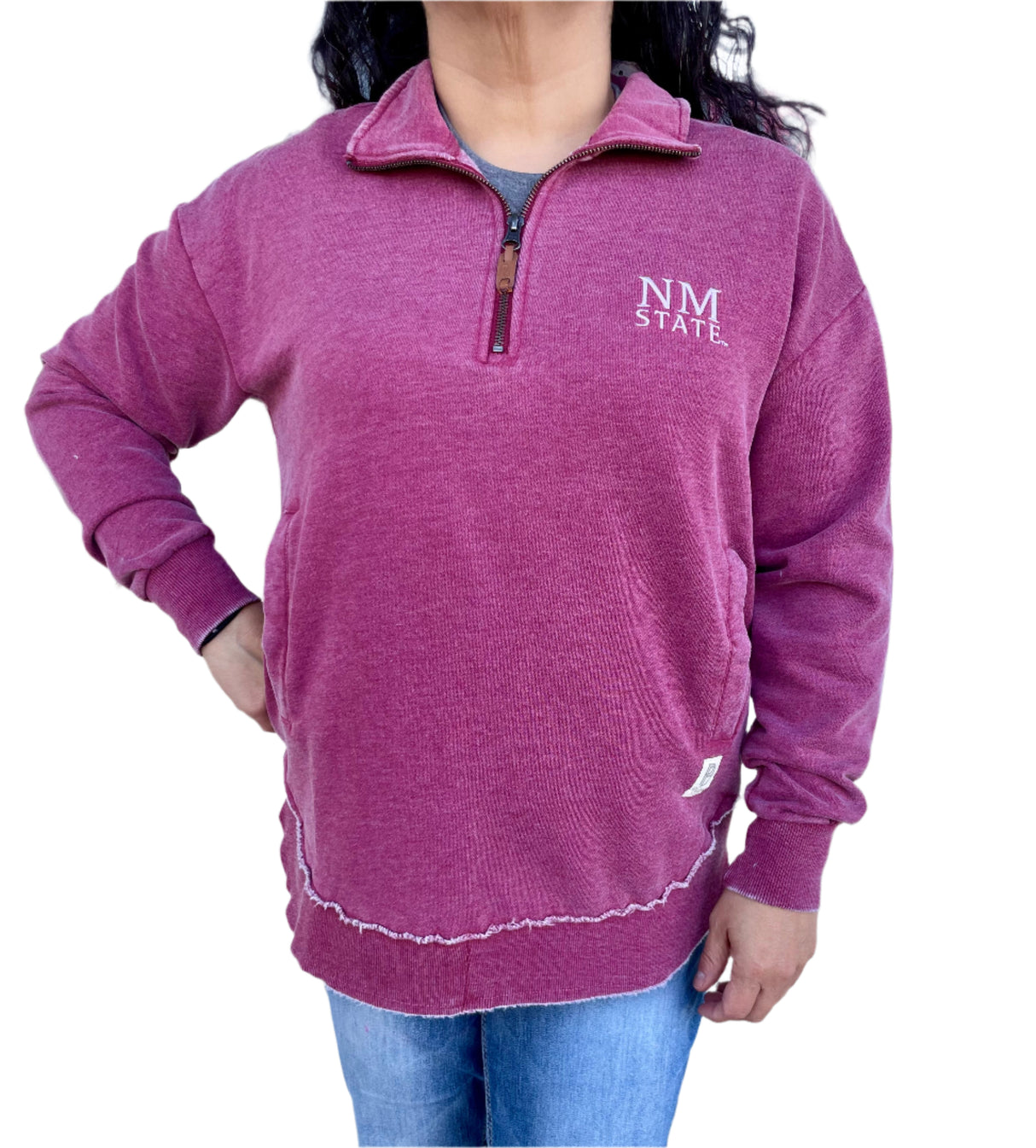 Womens NM State Sojourn Reverse 1/4 Zip Fleece