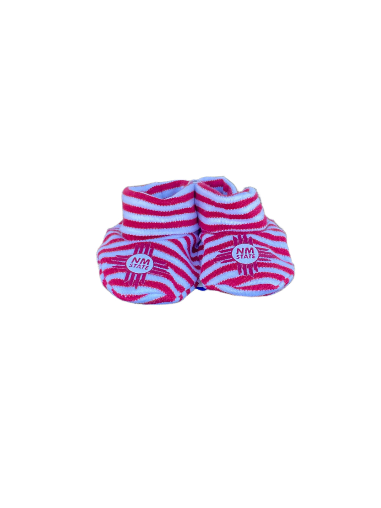 NMSU Infant Striped Booties