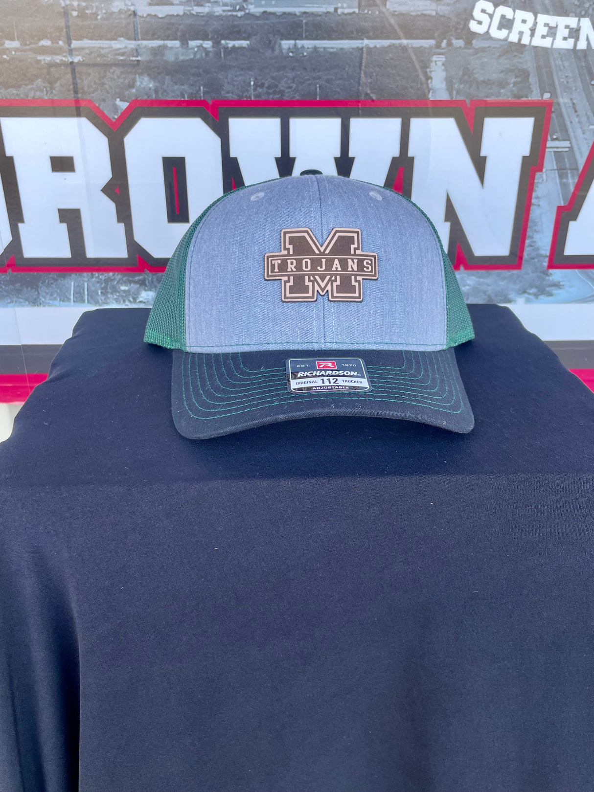 MHS Leather Patch Trucker