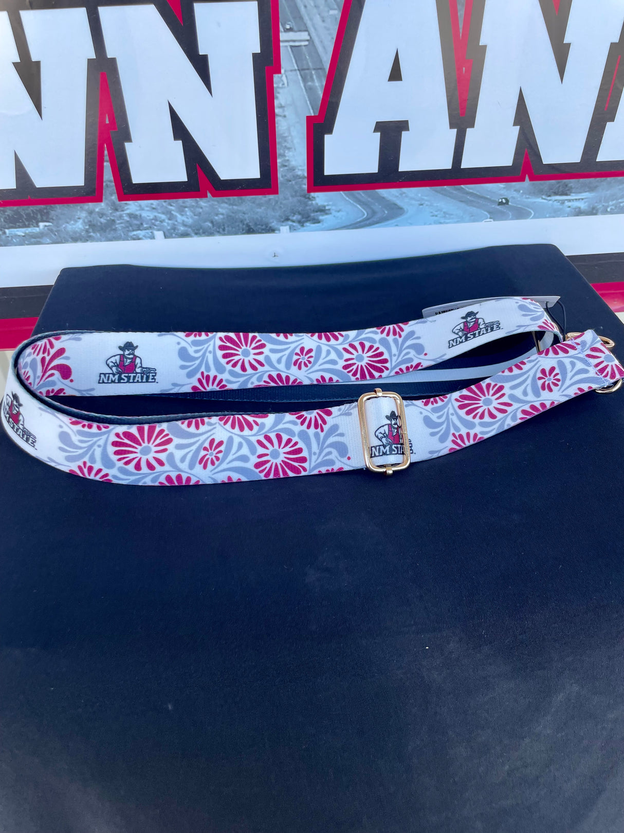 NM State Floral Purse Strap