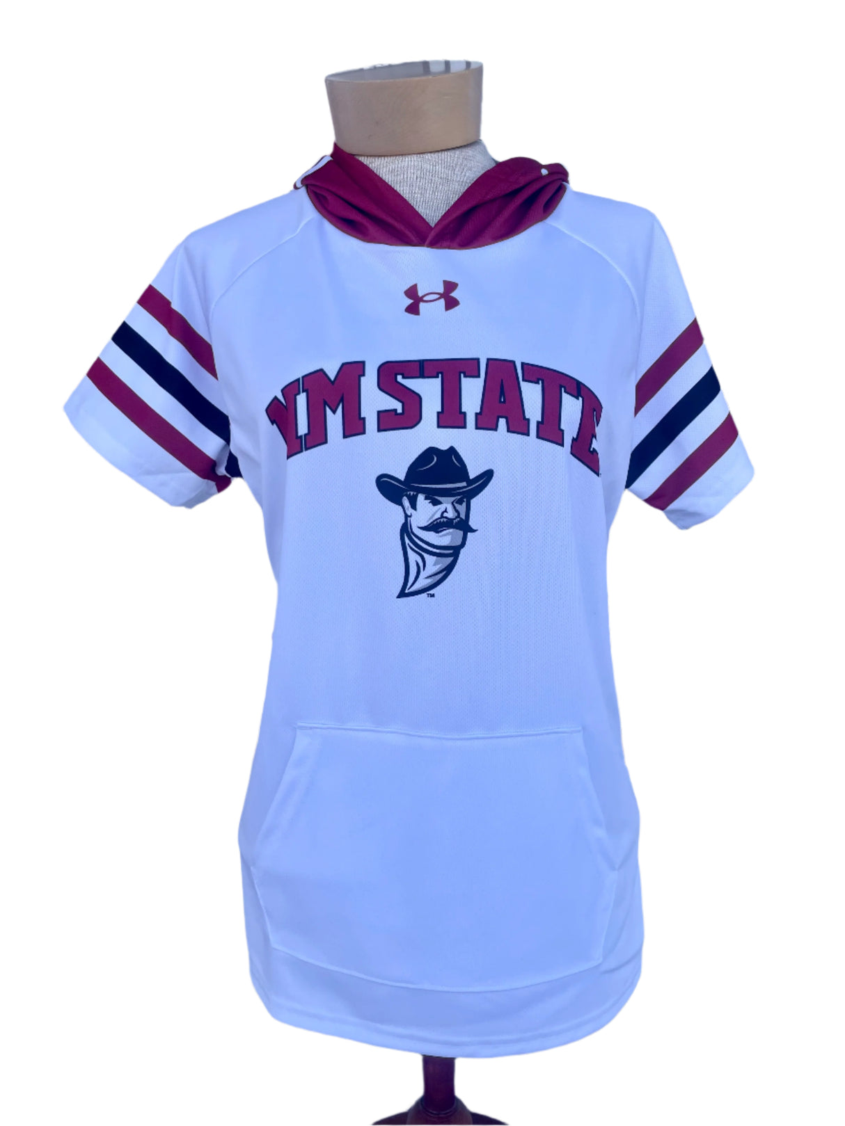 Youth UA NM State Pistol Pete Short Sleeve Hoodie