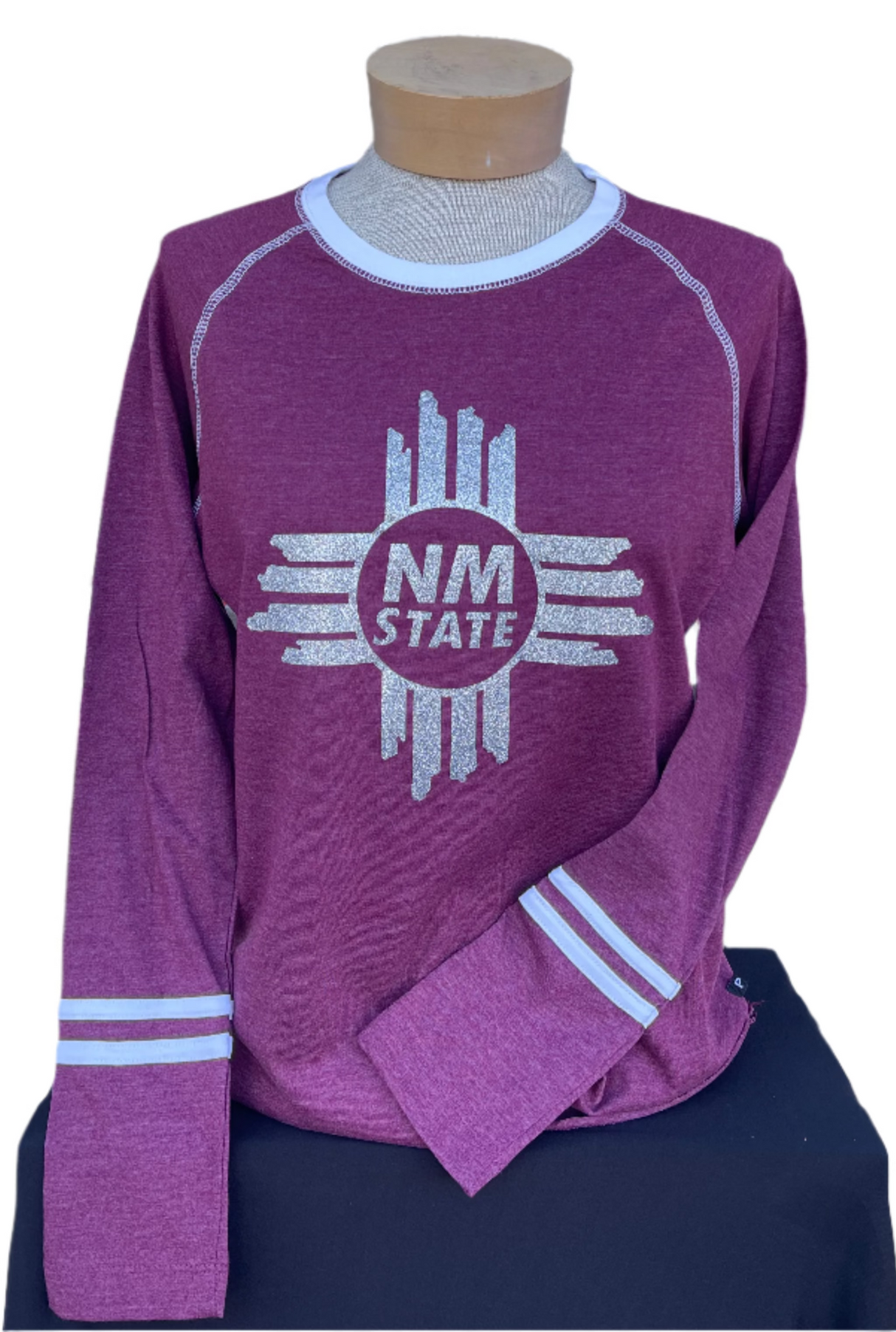 Womens Glitter NM State Zia LS