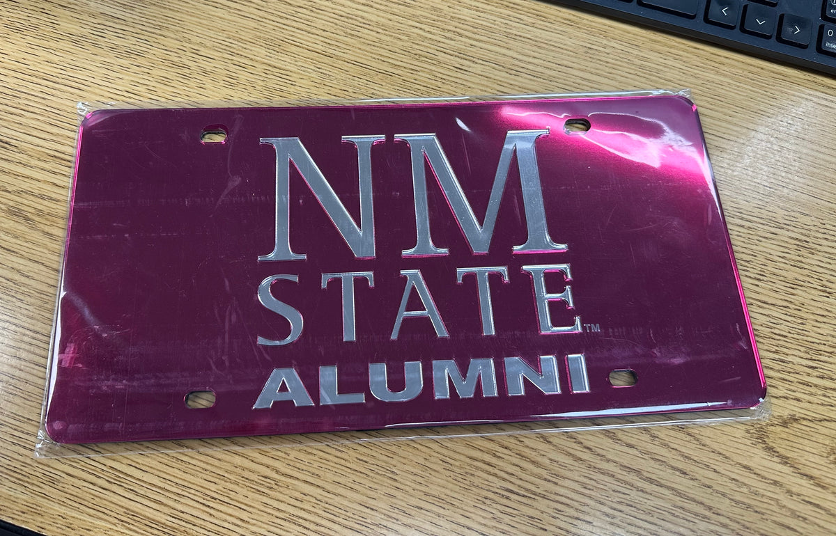 NM State Stacked Alumni Acrylic Classic License Plate