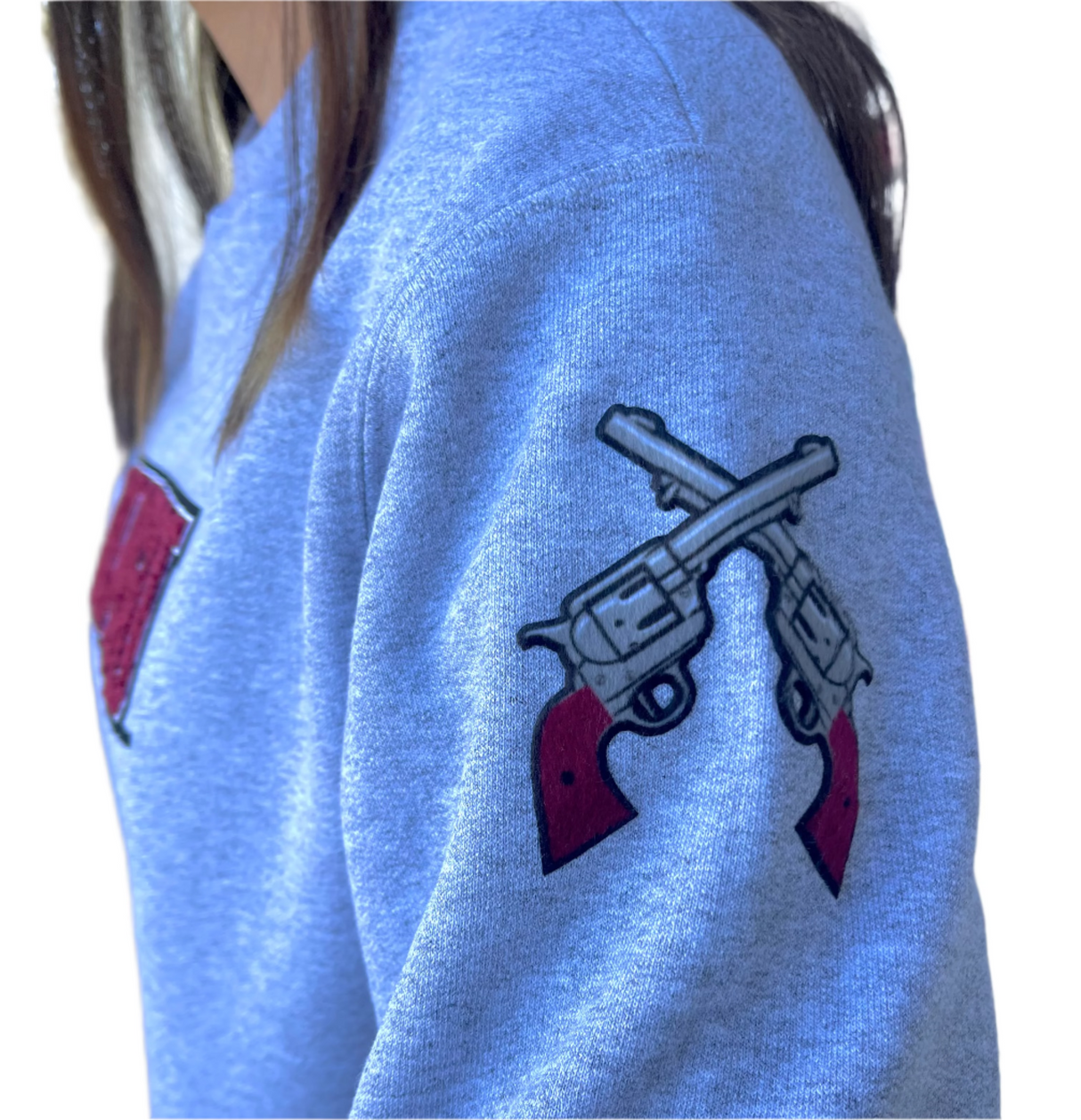 Champion NMSU Crossed Pistols Fleece Crew