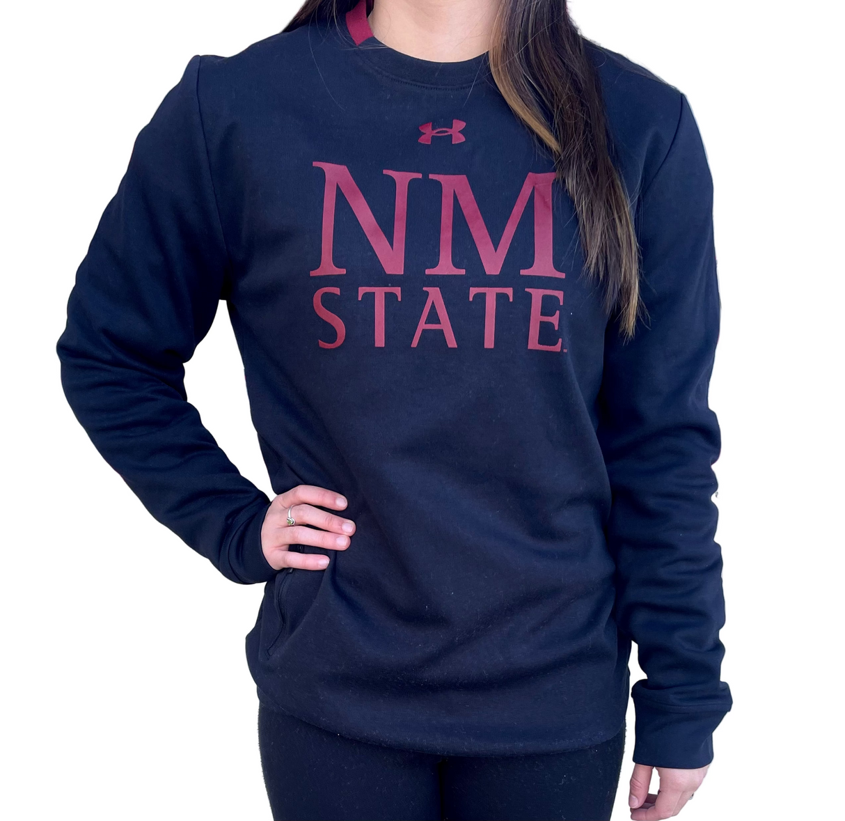 UA NM State Gameday Fleece Crewneck