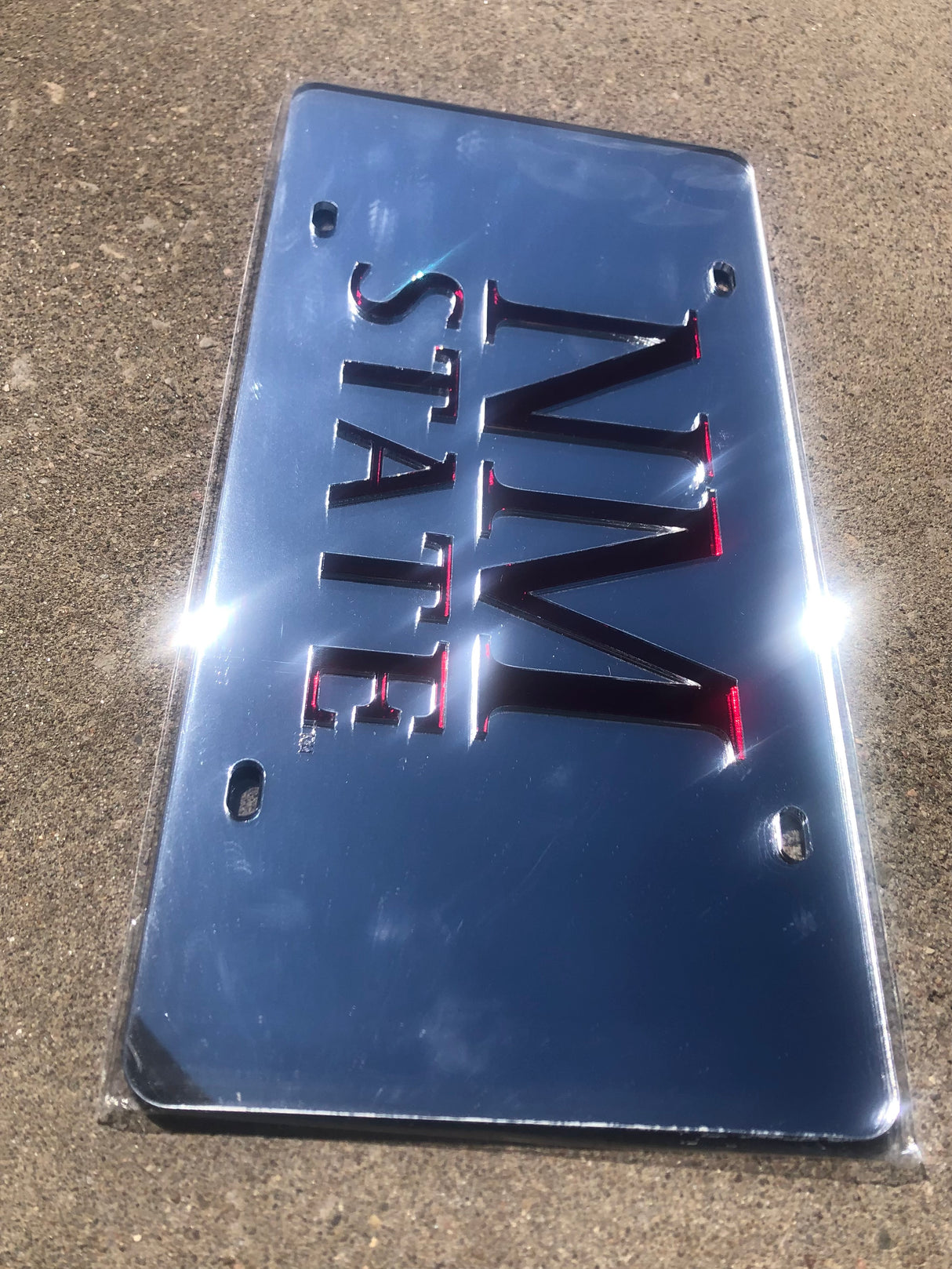 NM State Stacked Acrylic Classic License Plate