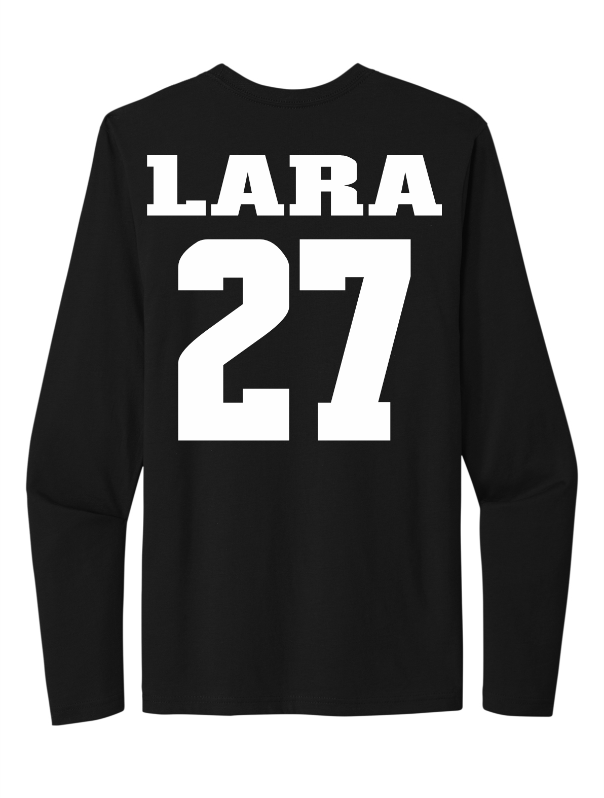 Lucia Lara #27 Women's Basketball NM State Long Sleeve Tee