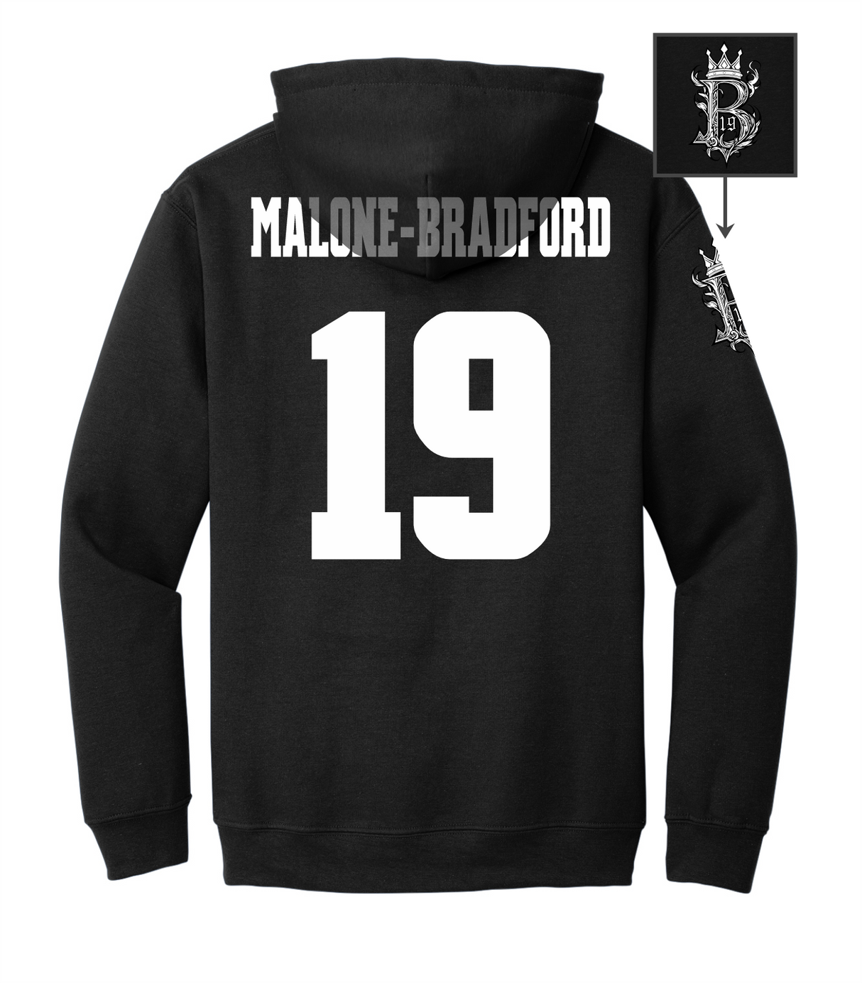 Brodrick Malone-Bradford #19 Football Hoodie