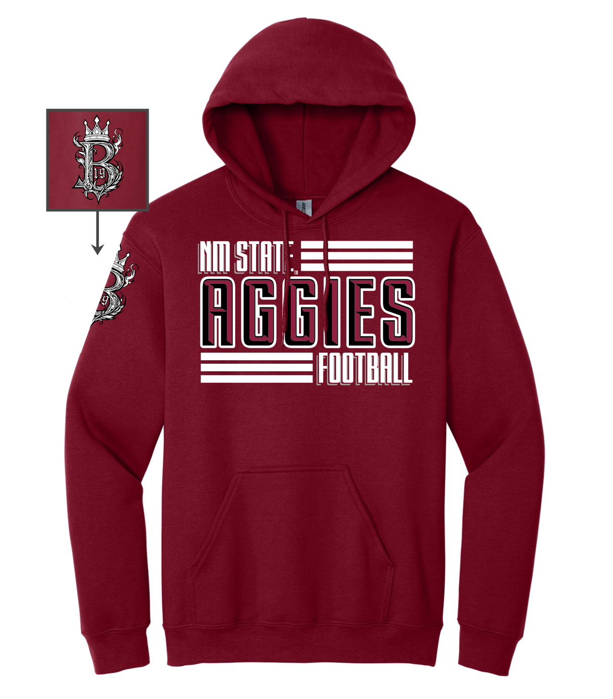 Brodrick Malone-Bradford #19 Football Hoodie