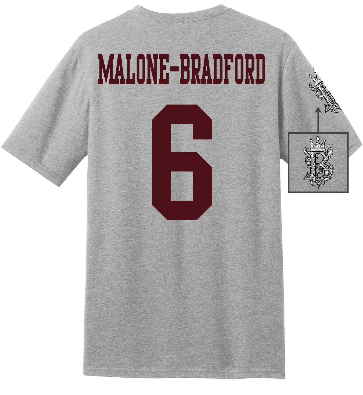 Brodrick Malone-Bradford #19 Football Tee