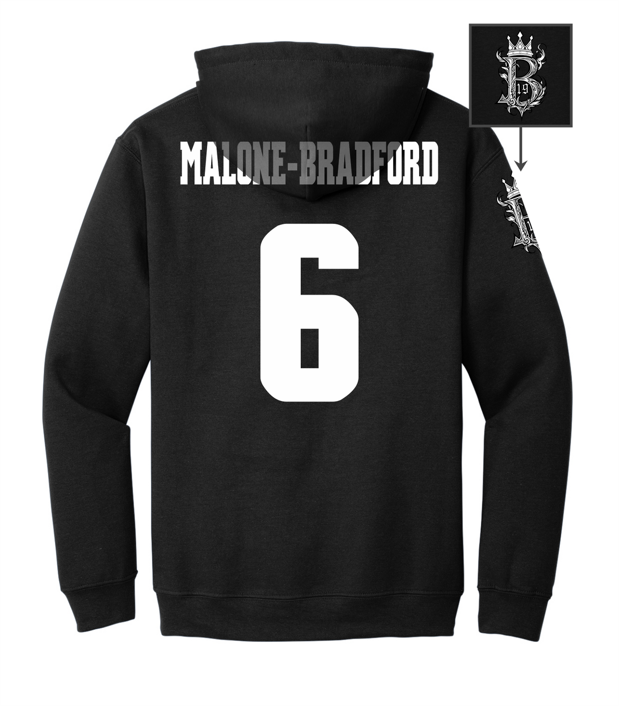 Brodrick Malone-Bradford #6 Football Hoodie