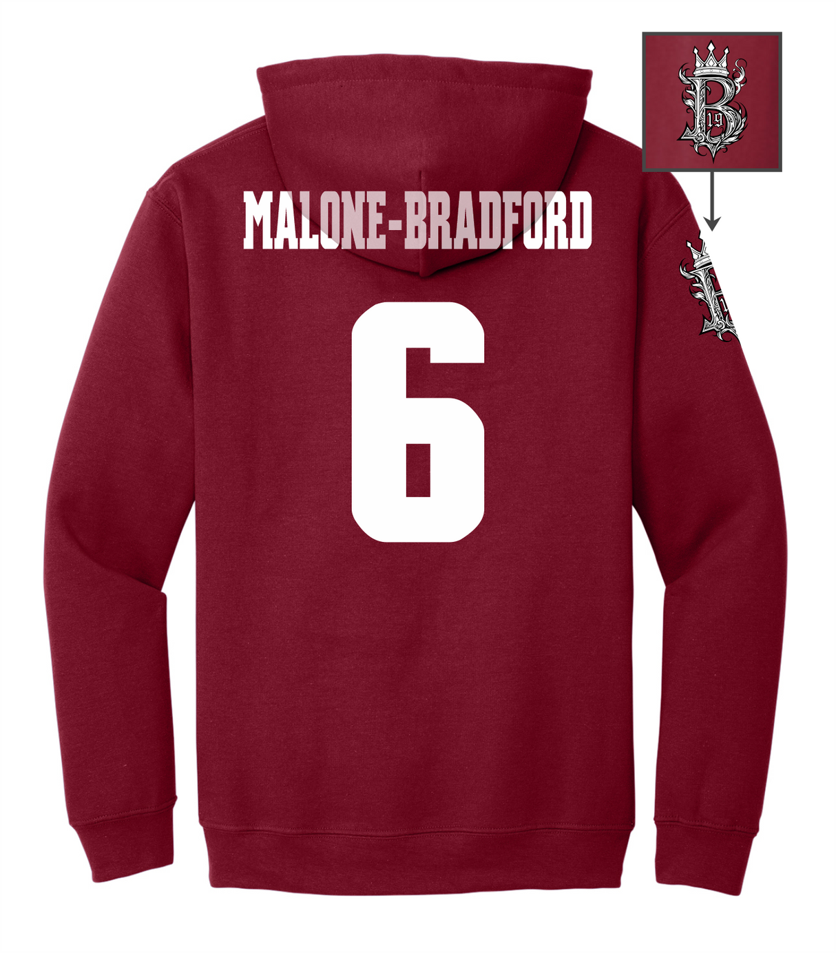 Brodrick Malone-Bradford #6 Football Hoodie