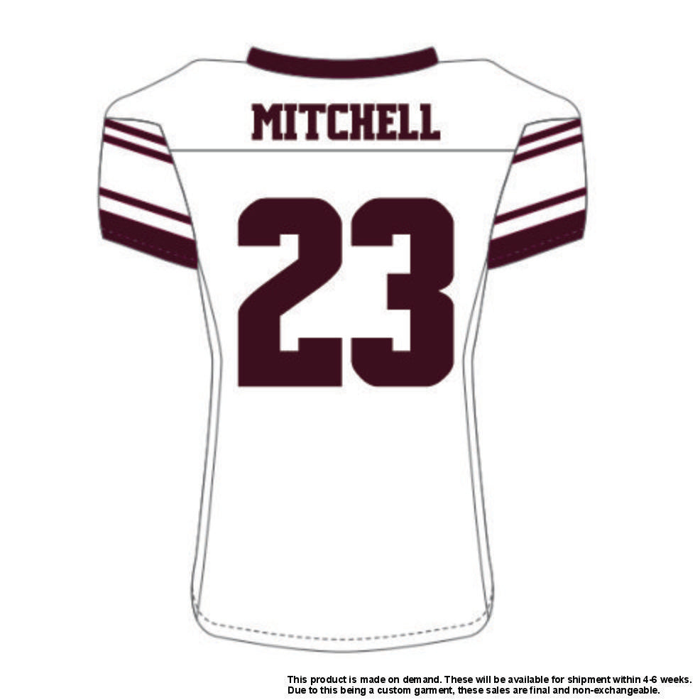 Nate Mitchell #23 White Replica Jersey