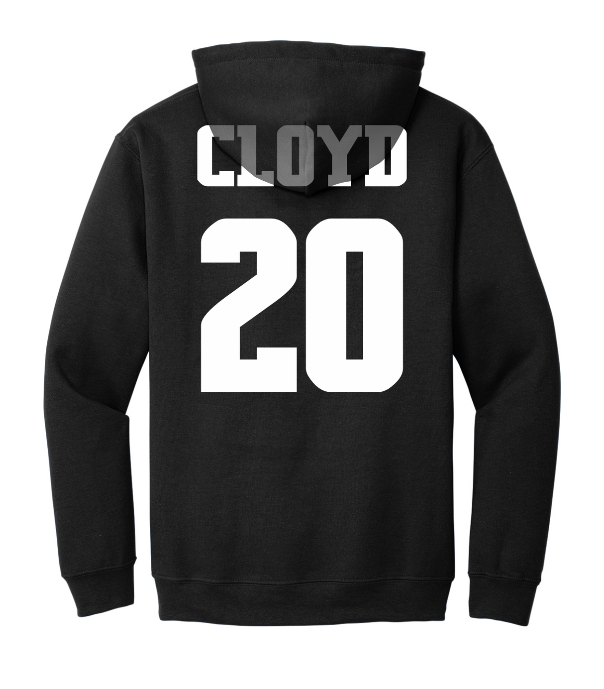 DJ Cloyd #20 Football Stitched Hoodie