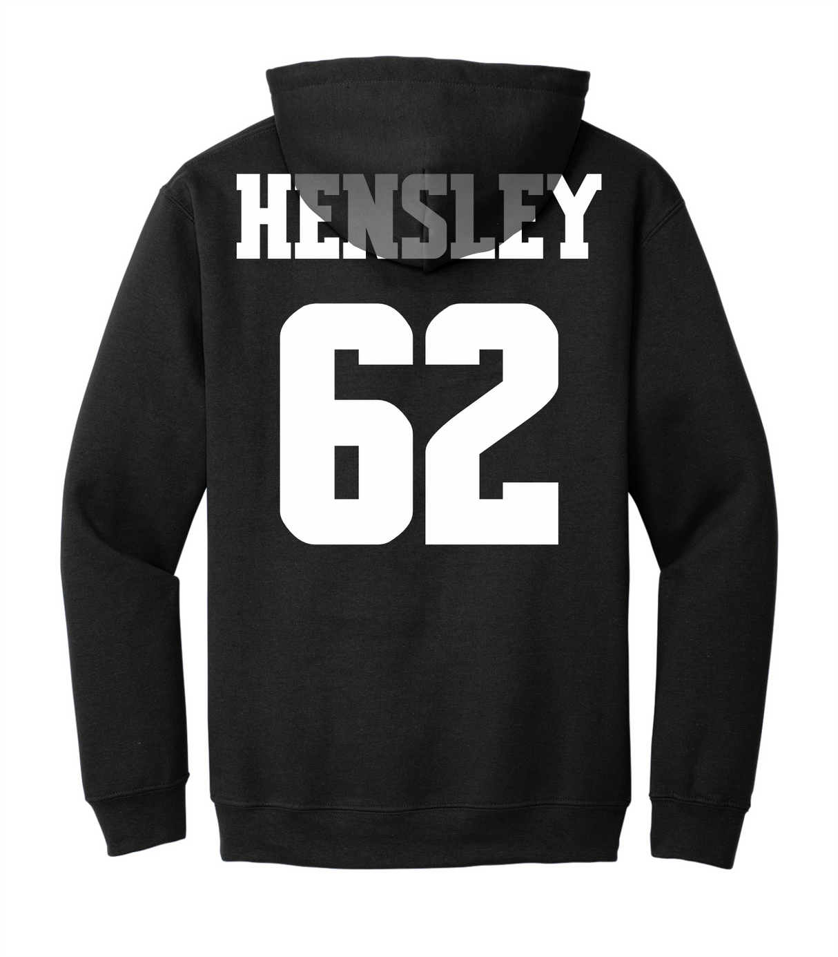 Ezra Hensley #62 Football Stitched Hoodie
