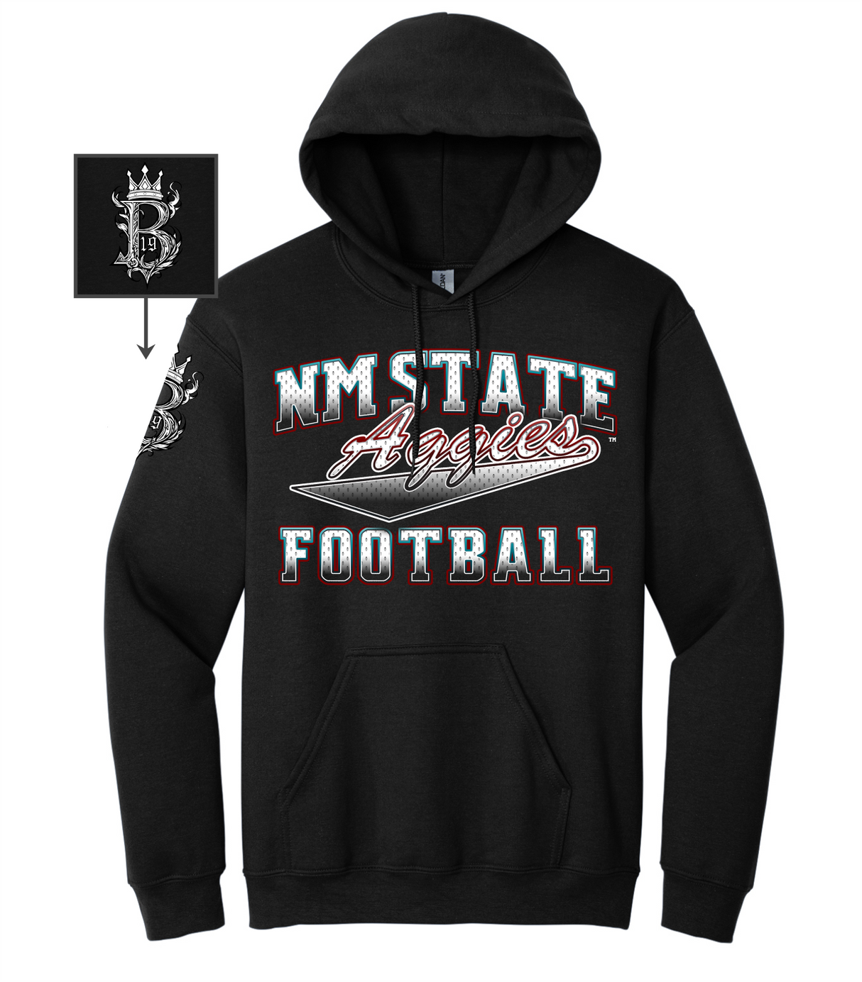 Brodrick Malone-Bradford #19 Football Stitched Hoodie
