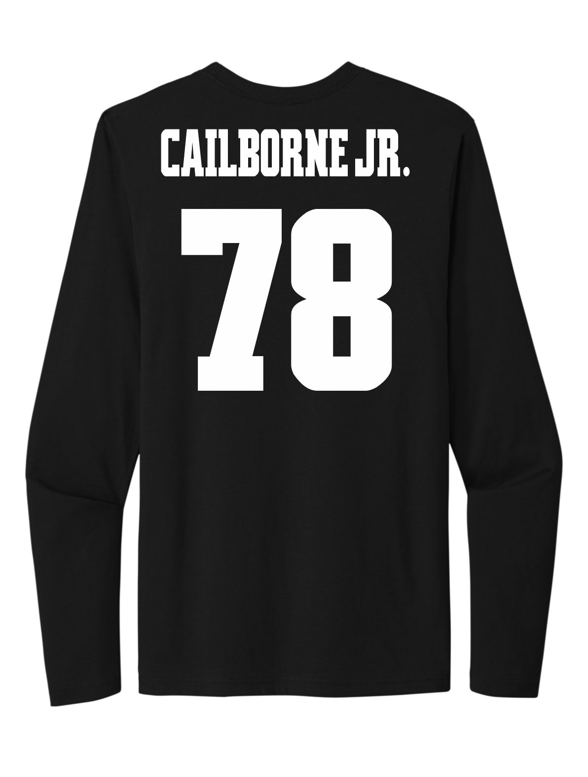 Cedric Claiborne Jr. #78 Football Stitched Long Sleeve