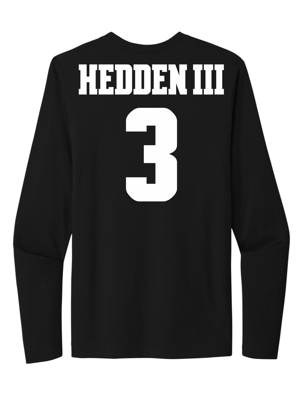 Trey Hedden III #3 Football Stitched Long Sleeve